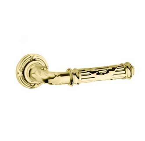 Baldwin 5122.003.pass.s Lifetime Polished Brass Passage 5122 Solid Brass Lever with Your Choice of Small Rosette