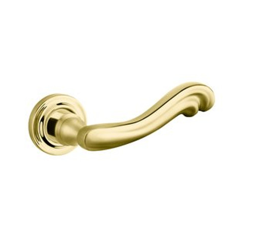 Baldwin 5108.003.priv.s Lifetime Polished Brass Privacy 5108 Solid Brass Lever with Your Choice of Small Rosette