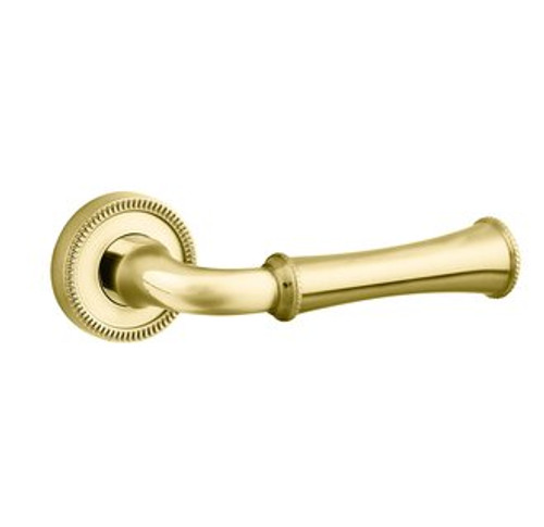 Baldwin 5118.003.priv.s Lifetime Polished Brass Privacy 5118 Solid Brass Lever with Your Choice of Small Rosette