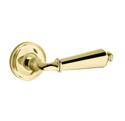 Baldwin 5125.003.priv.s Lifetime Polished Brass Privacy 5125 Solid Brass Lever with Your Choice of Small Rosette