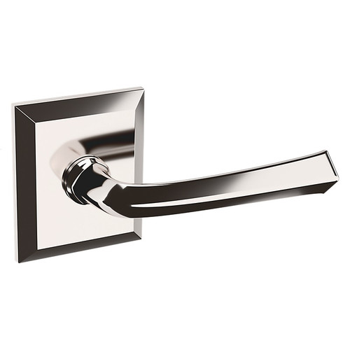 Baldwin 5141055PASS-PRE Lifetime Polished Nickel Passage Lever with R033 Rose
