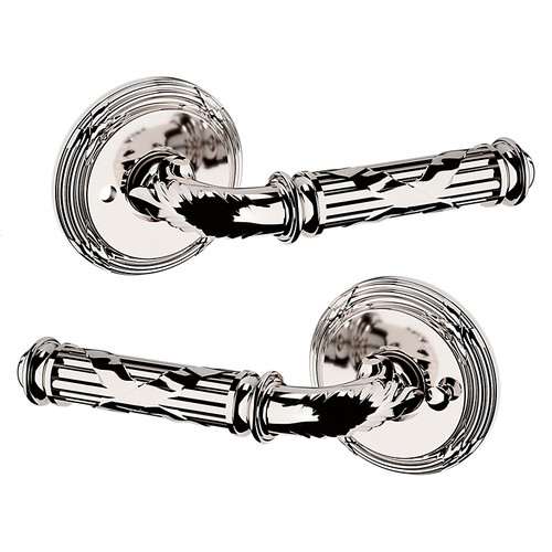Baldwin 5122055PRIV-PRE Lifetime Polished Nickel Privacy Lever with 5022 Rose
