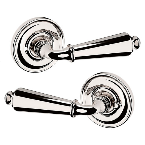 Baldwin 5125055PRIV-PRE Lifetime Polished Nickel Privacy Lever with 5048 Rose