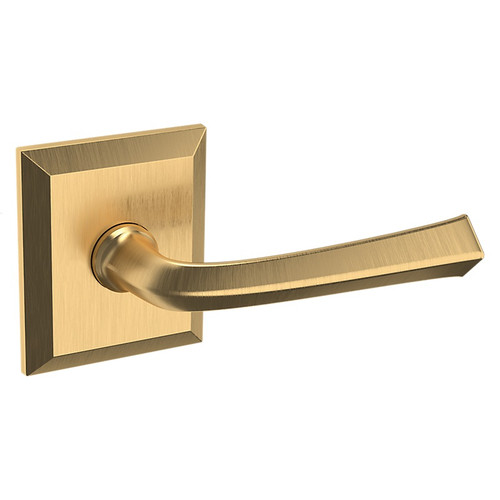 Baldwin 5141044PASS-PRE Lifetime Satin Brass Passage Lever with R033 Rose