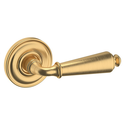 Baldwin 5125044RDM-PRE Lifetime Satin Brass Right Handed Half Dummy Lever with 5048 Rose