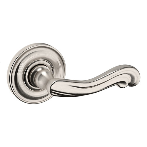 Baldwin 5108056PASS-PRE Lifetime Satin Nickel Passage Lever with 5048 Rose