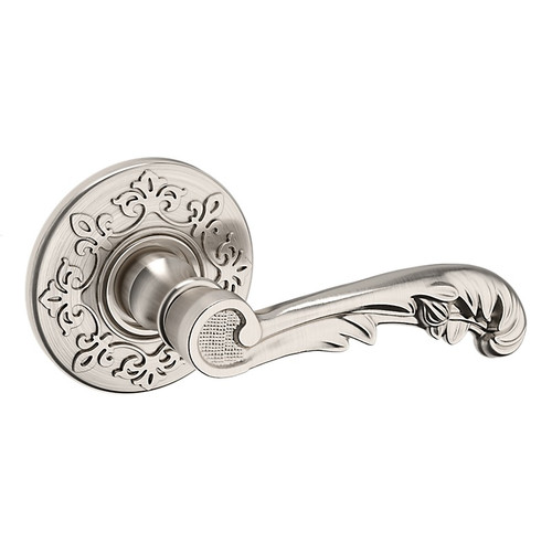 Baldwin 5121056PASS-PRE Lifetime Satin Nickel Passage Lever with R012 Rose