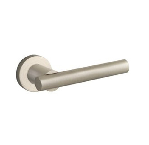Baldwin 5137.056.pass.s Lifetime Satin Nickel Passage 5137 Solid Brass Lever with Your Choice of Small Rosette