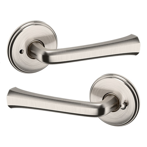 Baldwin 5112056PRIV-PRE Lifetime Satin Nickel Privacy Lever with 5075 Rose