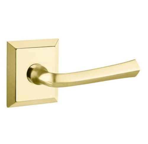 Baldwin 5141.031.fd Non-lacquered Brass Full Dummy 5141 Solid Brass Lever with Your Choice of Rosette