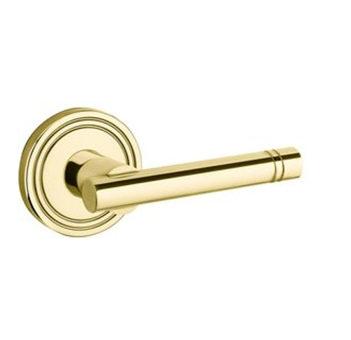 Baldwin 5138.031.priv Non-lacquered Brass Privacy 5138 Solid Brass Lever with Your Choice of Rosette
