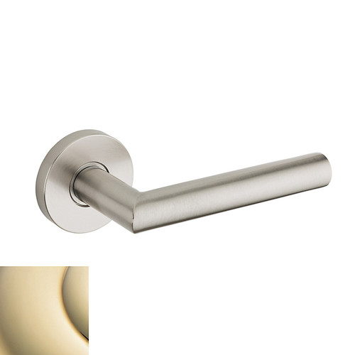 Baldwin 5173.031.priv.s Non-lacquered Brass Privacy 5173 Solid Brass Lever with Your Choice of Small Rosette