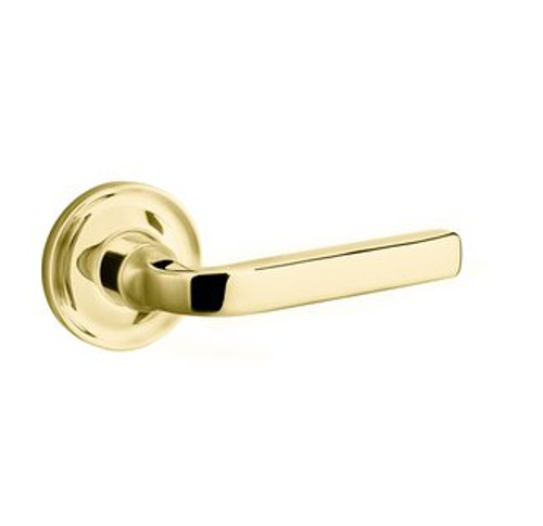 Baldwin 5190.031.priv.s Non-lacquered Brass Privacy 5190 Solid Brass Lever with Your Choice of Small Rosette