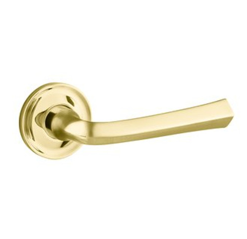 Baldwin 5141.031.priv.s Non-lacquered Brass Privacy 5141 Solid Brass Lever with Your Choice of Small Rosette