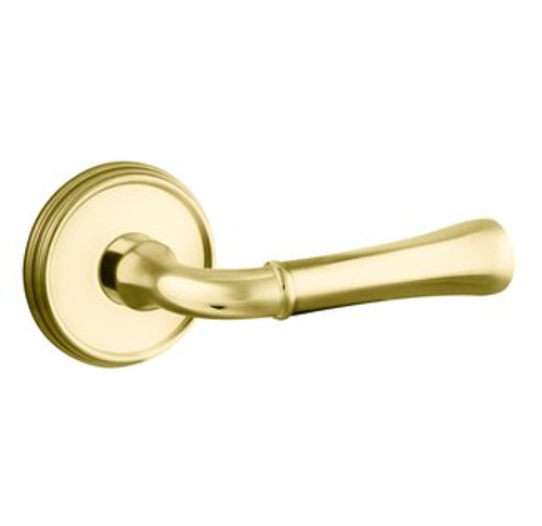 Baldwin 5113.031.priv Non-lacquered Brass Privacy 5113 Solid Brass Lever with Your Choice of Rosette