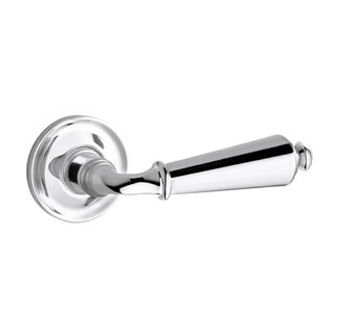 Baldwin 5125.260.fd.s Polished Chrome Full Dummy 5125 Solid Brass Lever with Your Choice of Small Rosette