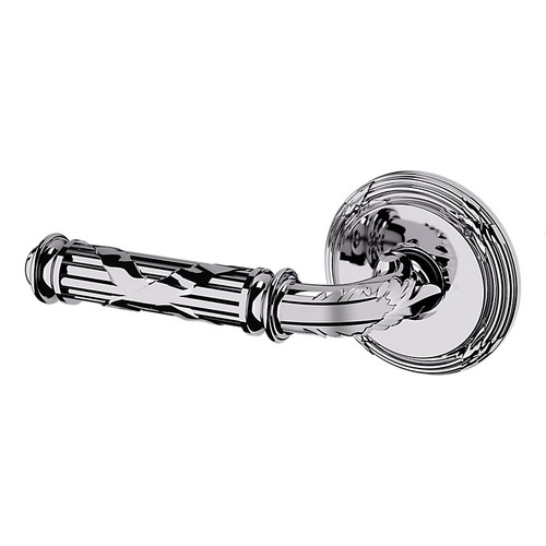 Baldwin 5122260LDM-PRE Polished Chrome Left Handed Half Dummy Lever with 5022 Rose