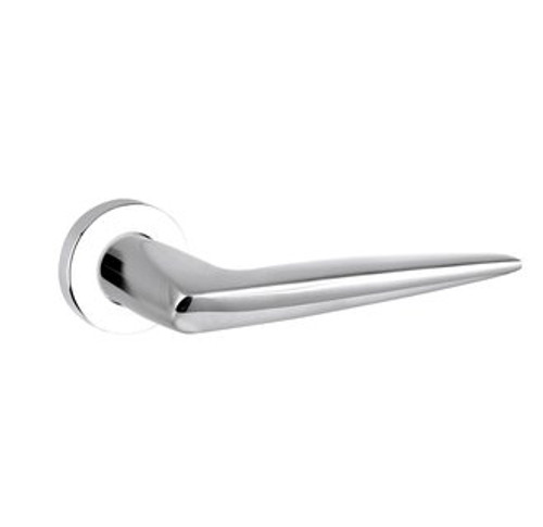 Baldwin 5166.260.priv.s Polished Chrome Privacy 5166 Solid Brass Lever with Your Choice of Small Rosette