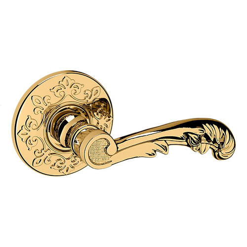 Baldwin 5121031FD-PRE Unlacquered Brass Full Dummy Lever with R012 Rose