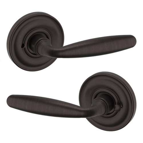 Baldwin 5106112PRIV-PRE Venetian Bronze Privacy Lever with 5048 Rose