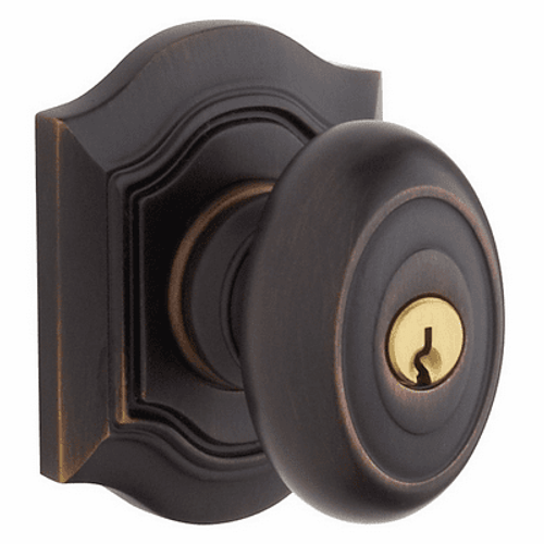 Baldwin 5241112ENTR Venetian Bronze Keyed Entry Bethpage Knob with R027 Rose