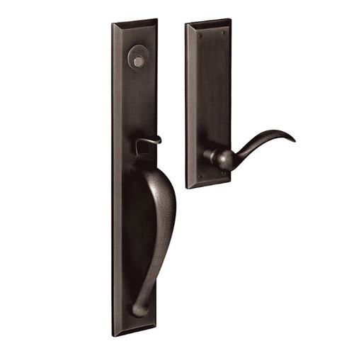 Baldwin 6403402RFD/LFD Distressed Oil Rubbed Bronze Dummy Cody Full Handleset with Beavertail Lever