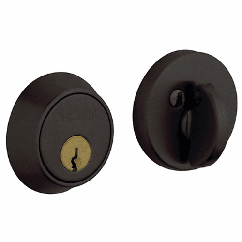 Baldwin 8041402 Distressed Oil Rubbed Bronze Single Cylinder Contemporary Deadbolt