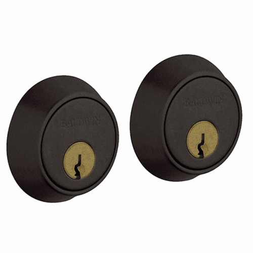 Baldwin 8011402 Distressed Oil Rubbed Bronze Double Cylinder Contemporary Deadbolt