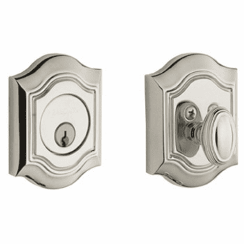 Baldwin 8237055 Lifetime Polished Nickel Single Cylinder Bethpage Deadbolt