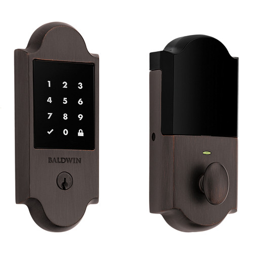 Baldwin 8235112 Stand Alone Boulder Touchscreen Deadbolt Venetian Bronze Finish