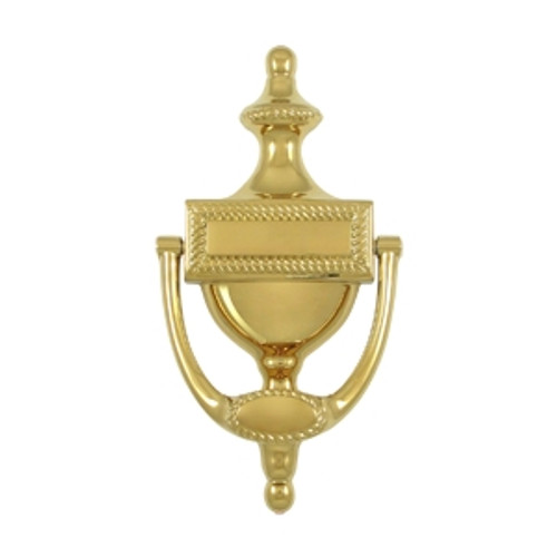 Deltana DKR75CR003 Lifetime Polished Brass Victorian Rope Door Knocker