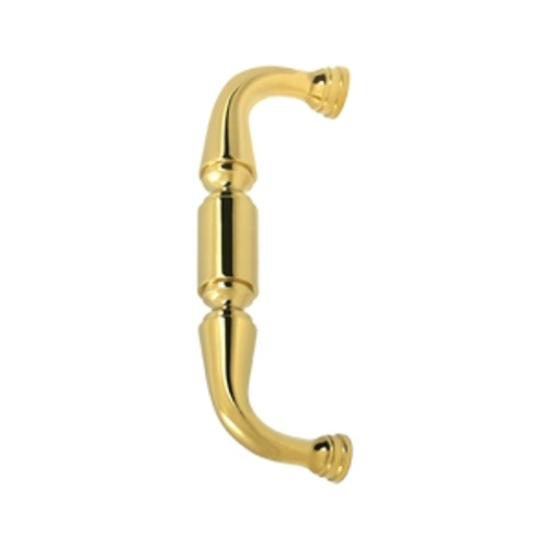 Deltana DP675CR003 Lifetime Polished Brass 6" Solid Brass Door Pull