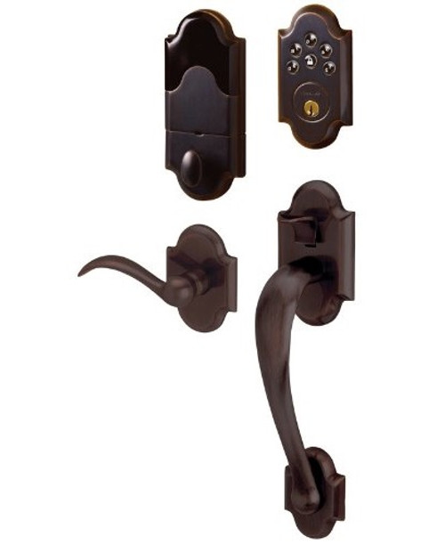 Baldwin 85353112ACRH Venetian Bronze Boulder Sectional Entry with 8252112AC1 Deadbolt (Right)