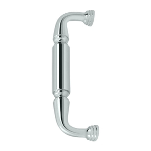 Deltana DP2574U26 Polished Chrome 8" Solid Brass Door Pull without Rosettes
