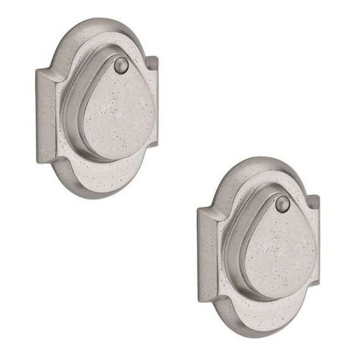 Baldwin Reserve DCRAD492 White Bronze Double Cylinder Rustic Arch Deadbolt