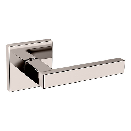 Baldwin L023055RDM-PRE Lifetime Polished Nickel Right Handed Half Dummy Lever with R017 Rose