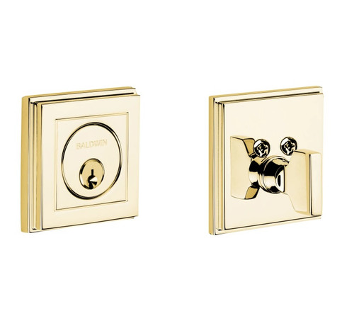 Baldwin 8260003 Lifetime Polished Brass Single Cylinder Hollywood Hills Deadbolt