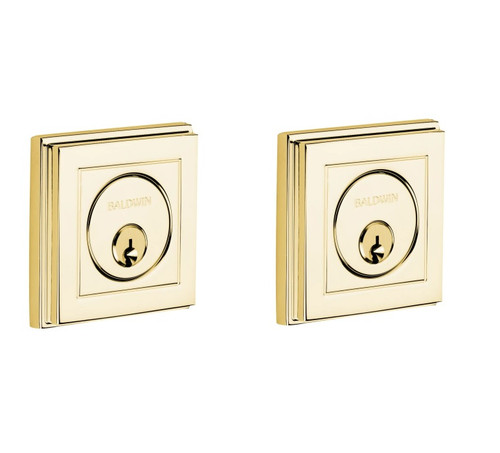 Baldwin 8261031 Non-lacquered Brass Double Cylinder Hollywood Hills Deadbolt