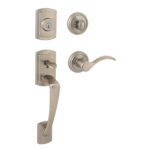 Baldwin Prestige 180NAHXTBLRDB15S Satin Nickel Nautica By Tobin RDB Handleset with Smart Key