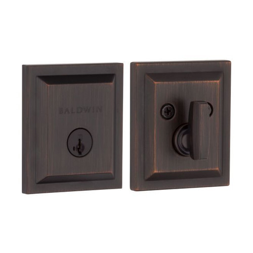 Baldwin Prestige 380SLB11PS Venetian Bronze Torrey Pines Single Cylinder Deadbolt w/ Smart Key