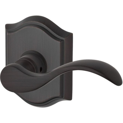 Baldwin Reserve ENCURTAR112 Venetian Bronze Keyed Entry Curve Lever with Traditional Arch Rose