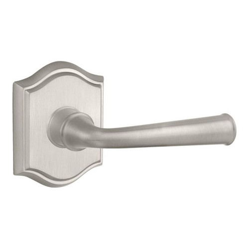 Baldwin Reserve FDFEDTAR150 Satin Nickel Full Dummy Federal Lever with Traditional Arch Rose