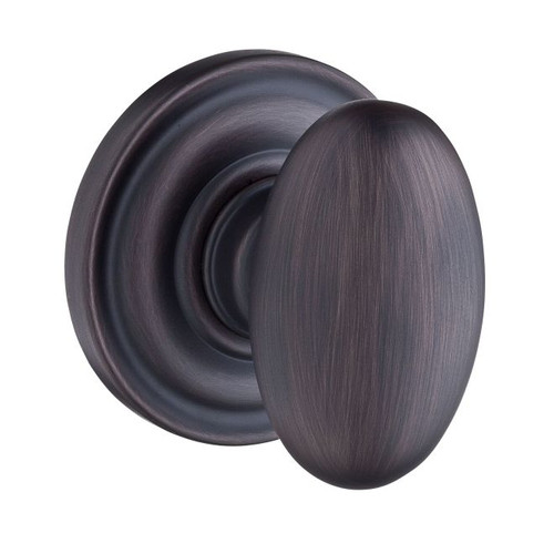 Baldwin Reserve FDELLTRR112 Venetian Bronze Full Dummy Ellipse Knob with Traditional Round Rose