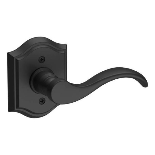 Baldwin Reserve HDCURRTAR190 Satin Black Half Dummy Curve Lever with Traditional Arch Rose (Right)