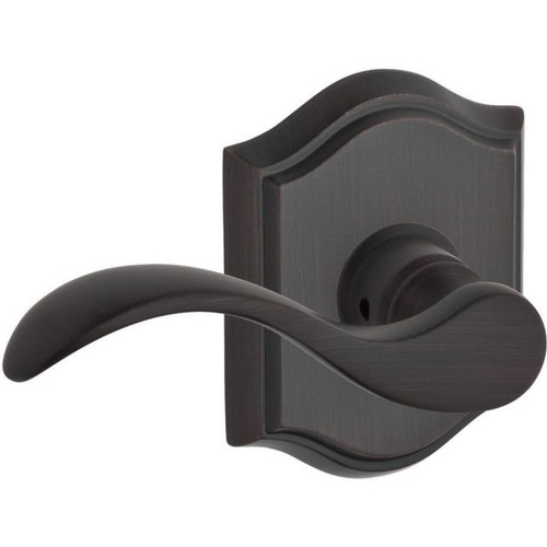 Baldwin Reserve HDCURLTAR112 Venetian Bronze Half Dummy Curve Lever with Traditional Arch Rose (Left)