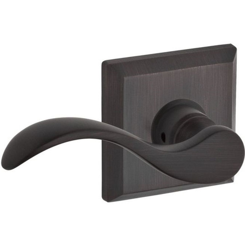 Baldwin Reserve HDCURLTSR112 Venetian Bronze Half Dummy Curve Lever with Traditional Square Rose (Left)