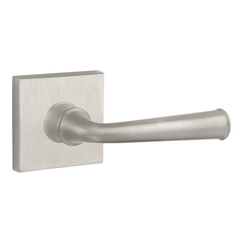 Baldwin Reserve PSFEDCSR150 Satin Nickel Passage Federal Lever with Contemporary Square Rose