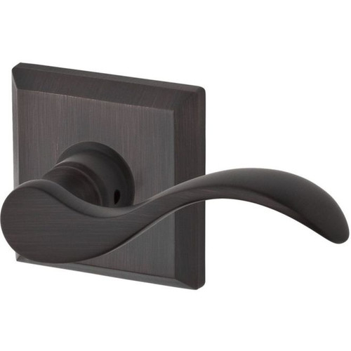 Baldwin Reserve PSCURTSR112 Venetian Bronze Passage Curve Lever with Traditional Square Rose