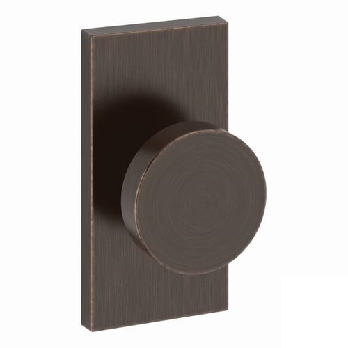 Baldwin Reserve PSCONCFR112 Venetian Bronze Passage Contemporary Knob with Contemporary 5" Rose