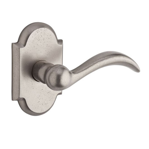 Baldwin Reserve PSARCRAR492 White Bronze Passage Arch Lever with Rustic Arch Rose